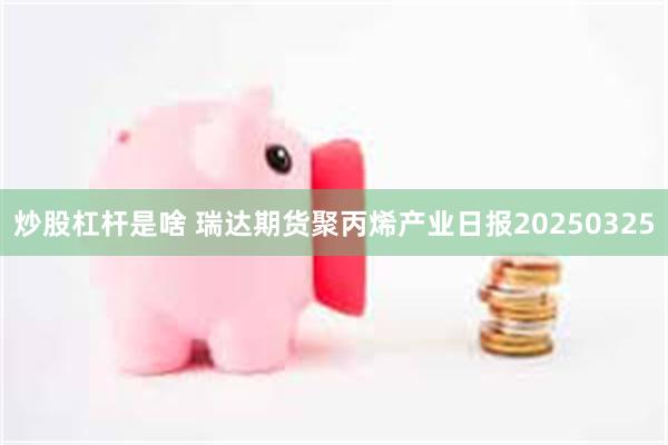 炒股杠杆是啥 瑞达期货聚丙烯产业日报20250325